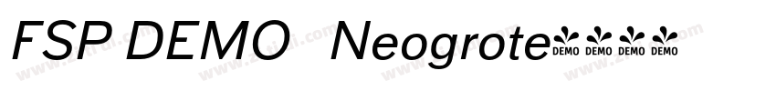 FSP DEMO   Neogrote字体转换